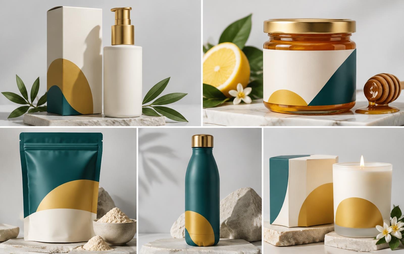A selection of original ecommerce product packaging